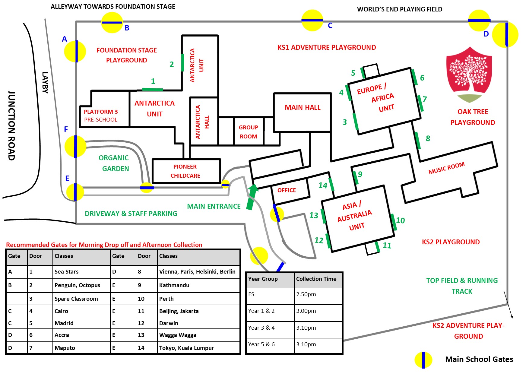 Map of our school